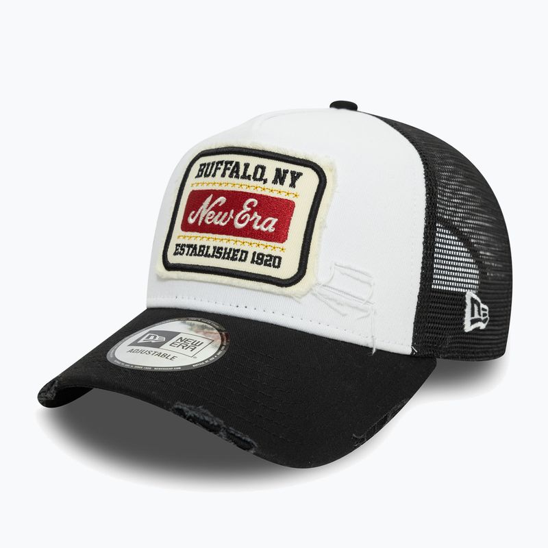 Czapka z daszkiem New Era NE Patch Distress Trucker white 3
