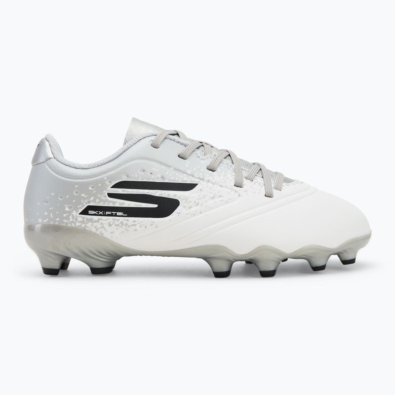 Buty piłkarskie dziecięce SKECHERS Razor 1.5 Td Jr FG white/silver 2