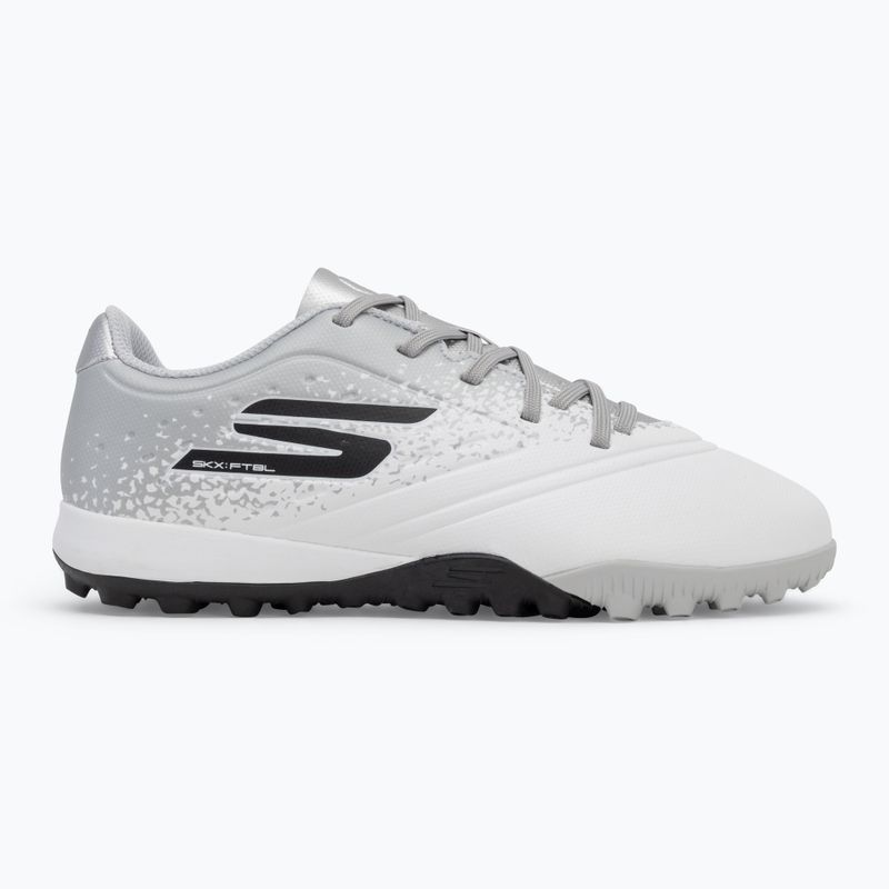 Buty piłkarskie dziecięce SKECHERS Razor 1.5 Youth Jr TF white/silver 2