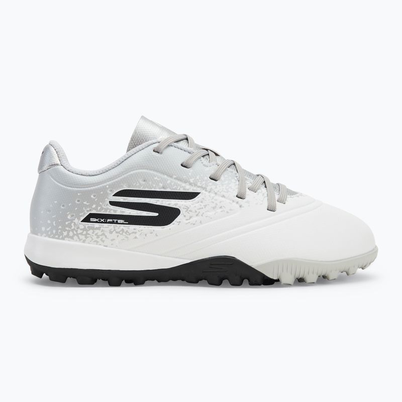 Buty piłkarskie dziecięce SKECHERS Razor 1.5 Td Jr TF white/silver 2