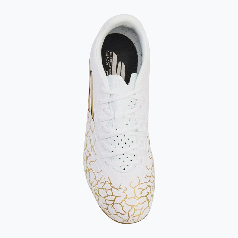 Buty piłkarskie męskie SKECHERS Skx_ 1.5 Academy FG white/gold 5