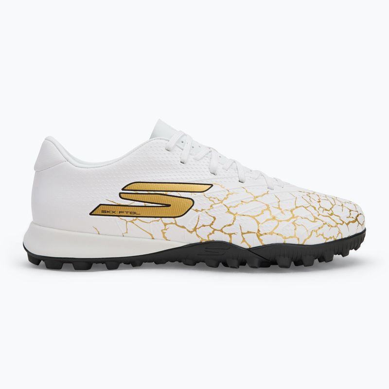 Buty piłkarskie męskie SKECHERS Skx_1.5 Academy TF white/gold 2