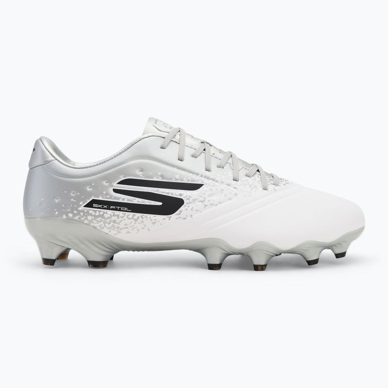 Buty piłkarskie męskie SKECHERS Razor 1.5 Academy FG white/silver 2