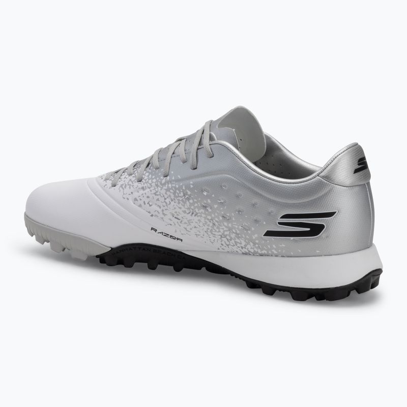 Buty piłkarskie męskie SKECHERS Razor 1.5 Academy TF white/silver 3