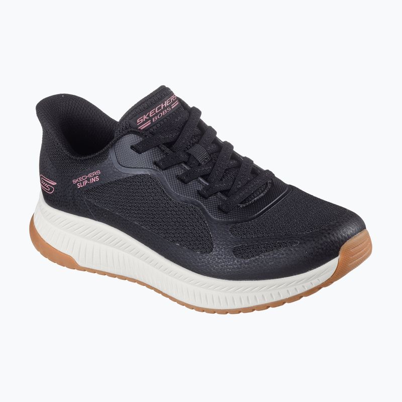 Buty damskie SKECHERS Bobs Squad 4 Staple Look black 3
