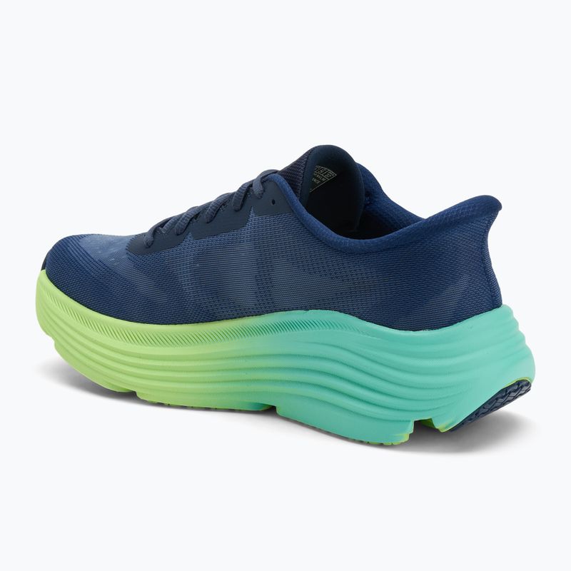 Buty do biegania damskie SKECHERS Max Cushioning Endeavour Hallandale navy/lime 3