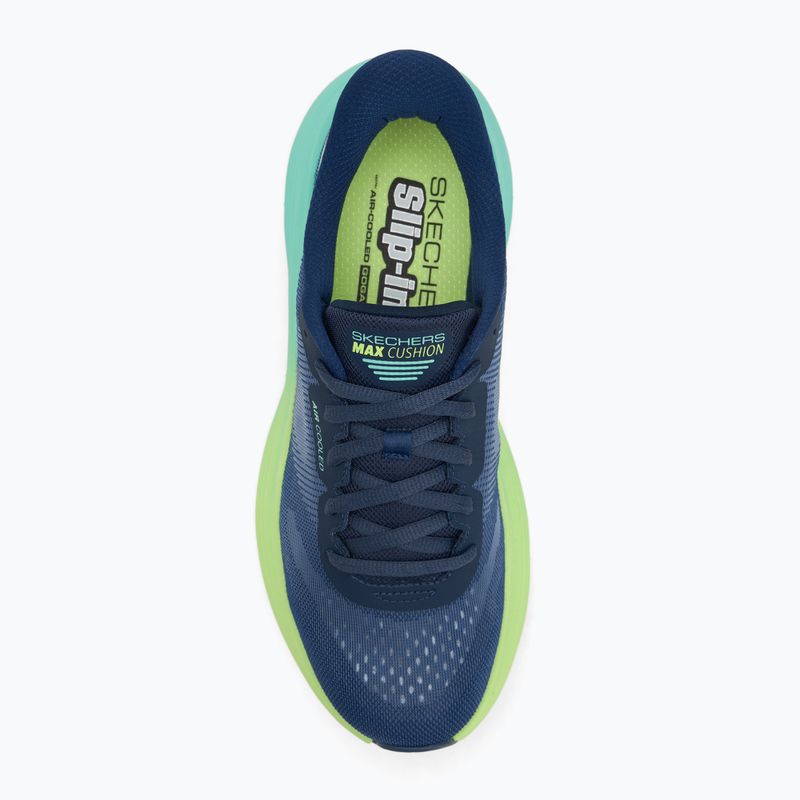 Buty do biegania damskie SKECHERS Max Cushioning Endeavour Hallandale navy/lime 5