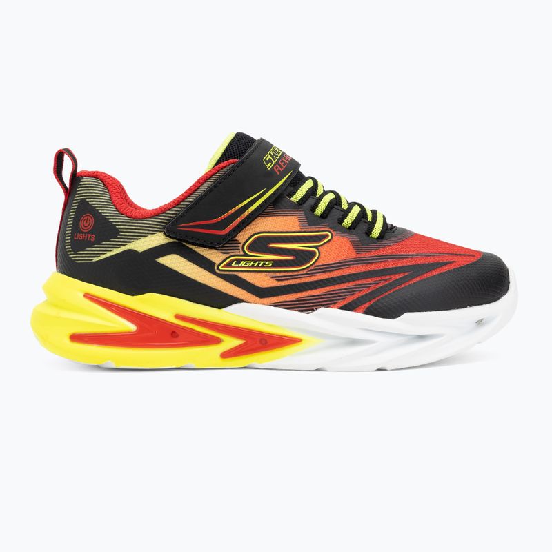 Buty dziecięce SKECHERS Flex-Glow Ultra black/red 2