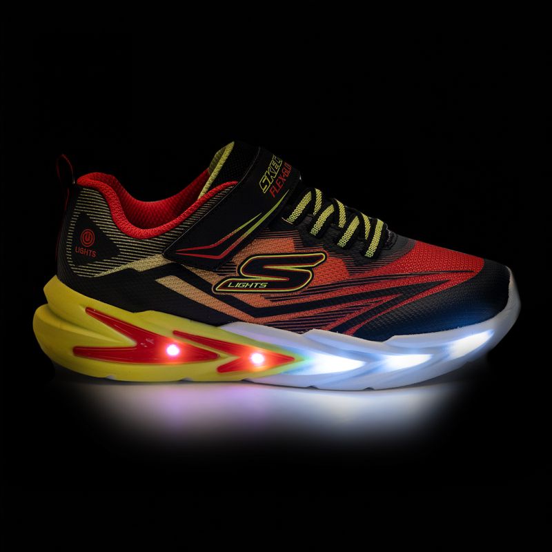 Buty dziecięce SKECHERS Flex-Glow Ultra black/red 8