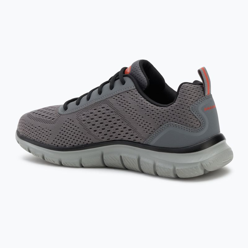 Buty męskie SKECHERS Track Leshur charcoal/orange 3