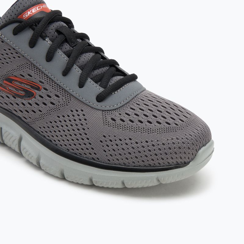 Buty męskie SKECHERS Track Leshur charcoal/orange 7