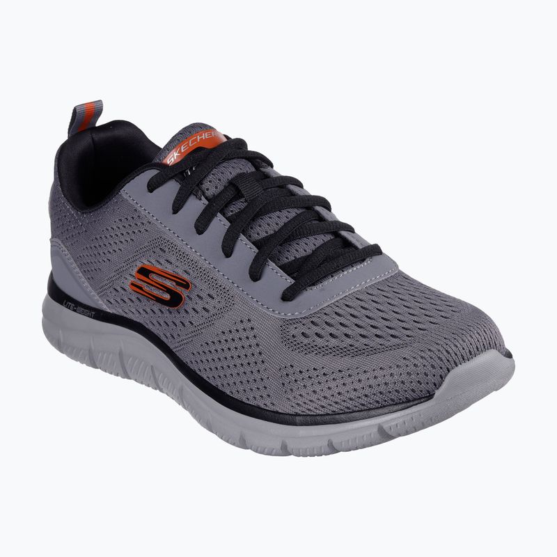Buty męskie Skechers Track Leshur charcoal/orange