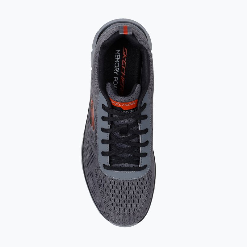 Buty męskie Skechers Track Leshur charcoal/orange 5