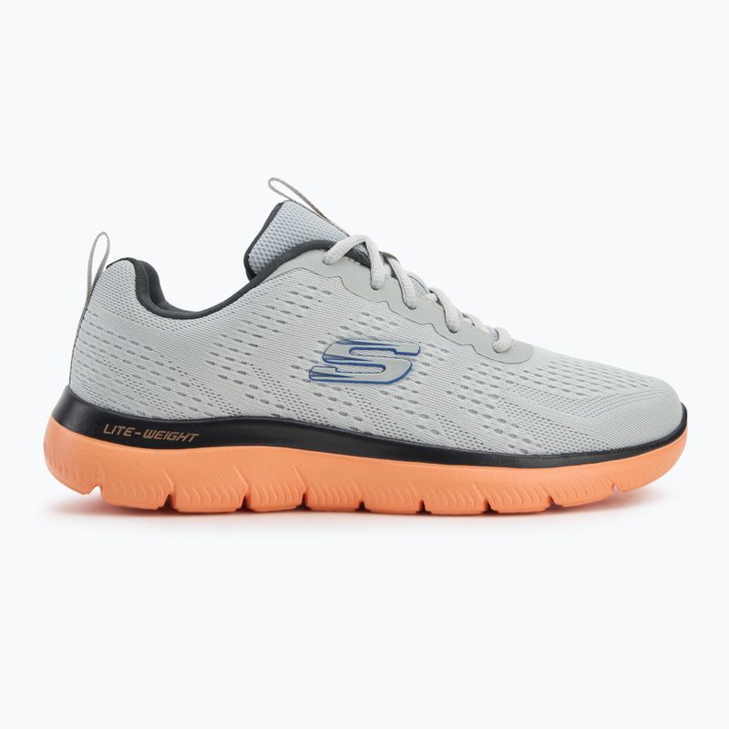 Buty męskie SKECHERS Summits Torre gray/orange 2