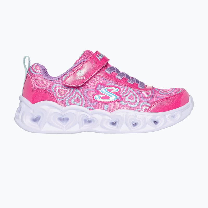 Buty dziecięce SKECHERS Heart Lights Boogie Love hot pink/multi 2