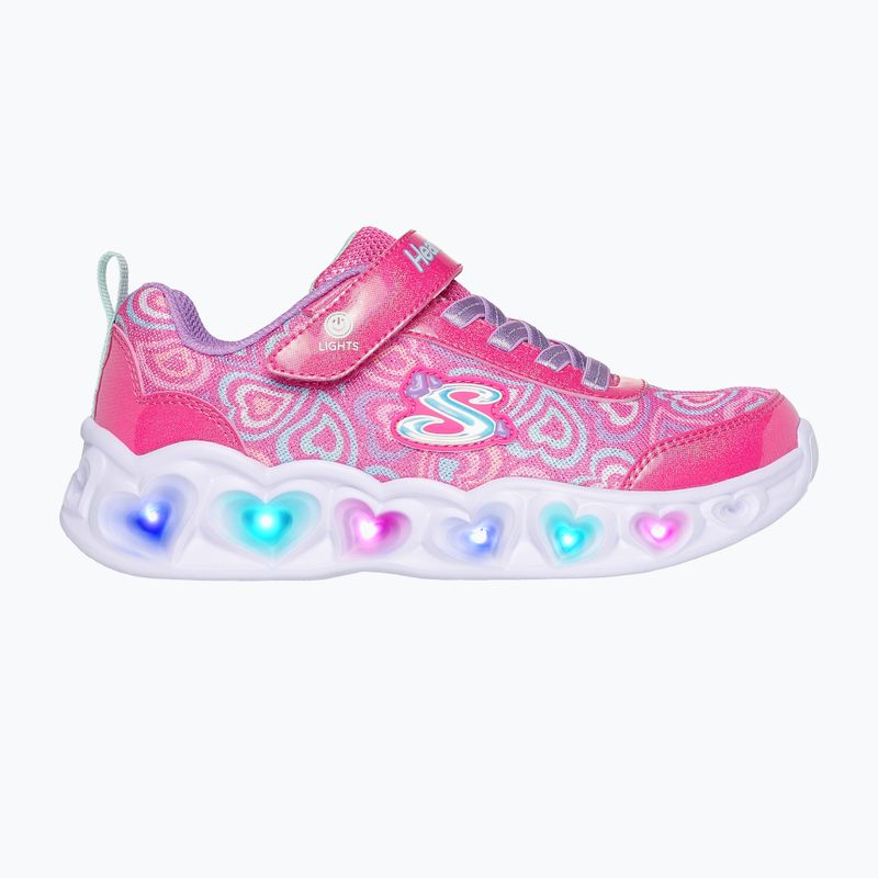 Buty dziecięce SKECHERS Heart Lights Boogie Love hot pink/multi 3