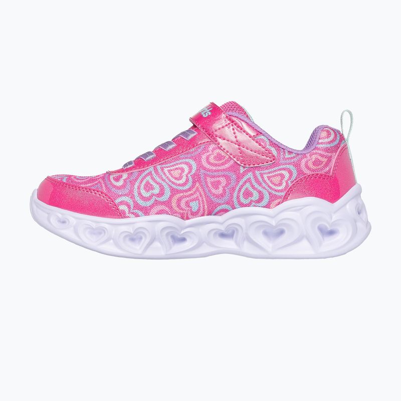 Buty dziecięce SKECHERS Heart Lights Boogie Love hot pink/multi 4
