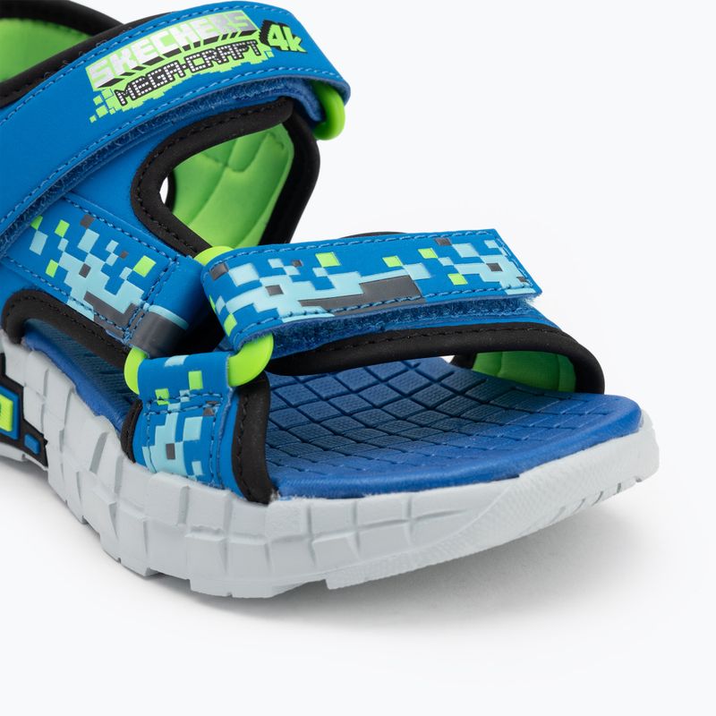 Sandały dziecięce SKECHERS Mega Splash black/blue/lime 7
