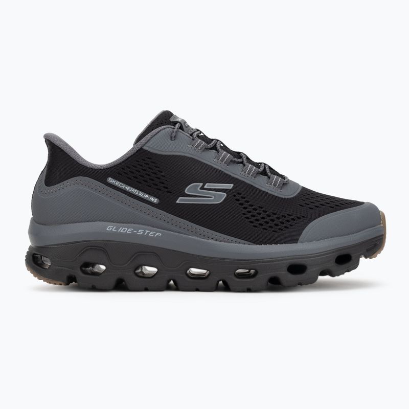 Buty męskie SKECHERS Glide-Step Sole Glover Peak black/charcoal 2