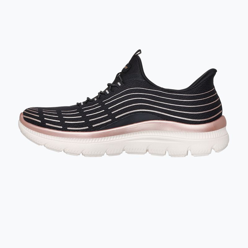 Buty damskie SKECHERS Summits Plus Soft Luster black/rose gold 10
