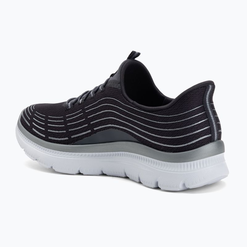 Buty damskie SKECHERS Summits Plus Soft Luster charcoal/silver 3