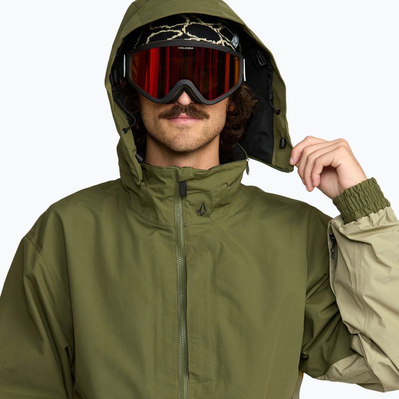 Kurtka snowboardowe męskie Volcom Longo GTX dark olive 6
