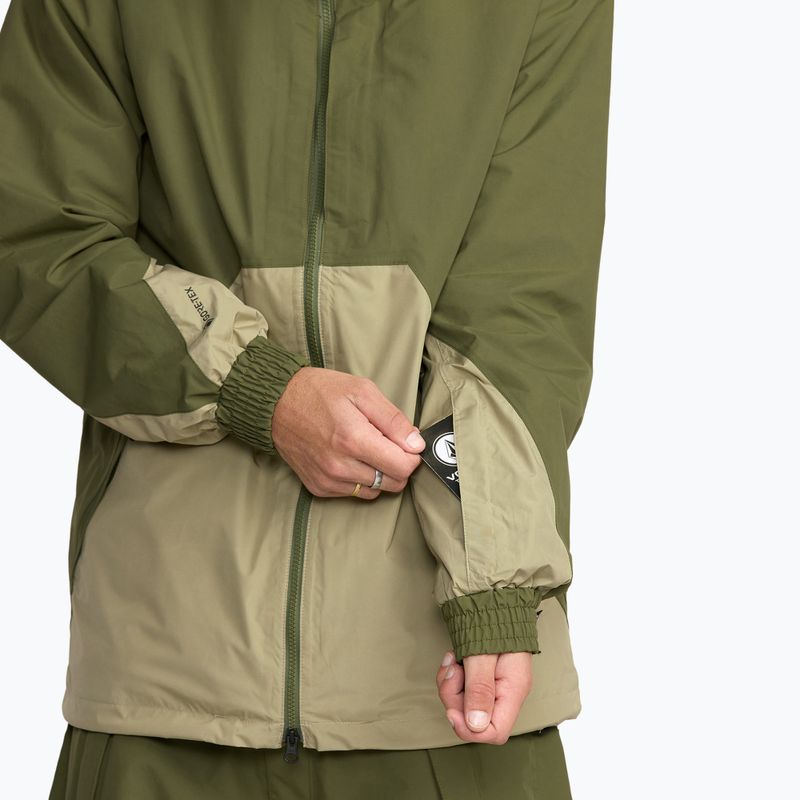 Kurtka snowboardowe męskie Volcom Longo GTX dark olive 10