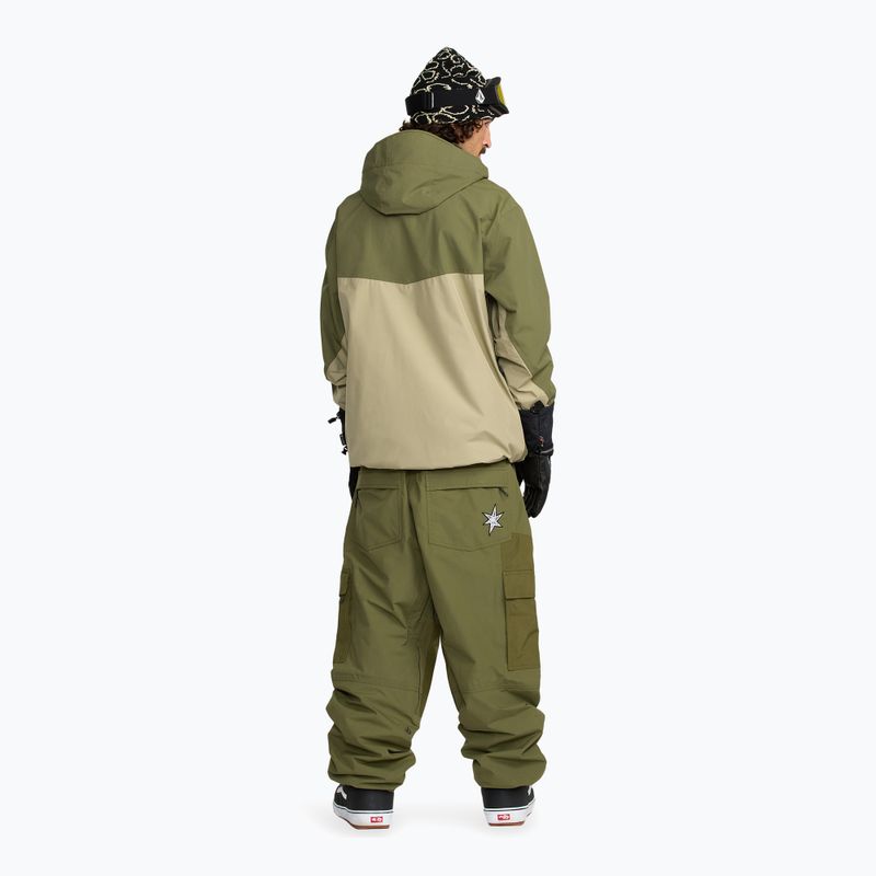 Spodnie snowboardowe męskie Volcom Longo GTX dark olive 4