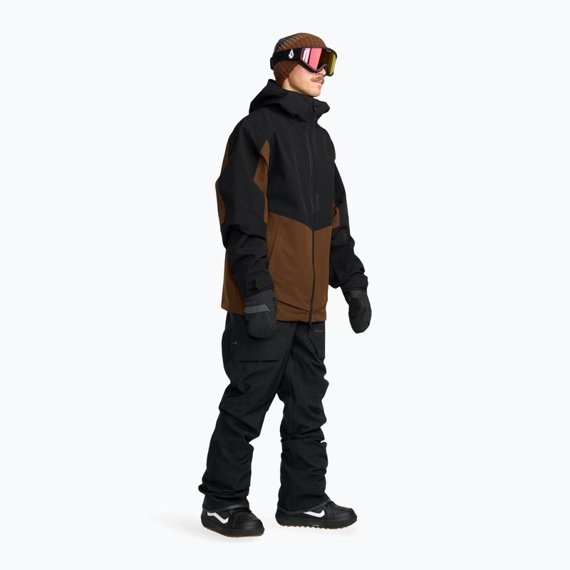 Spodnie snowboardowe męskie Volcom Roan Bib Overall black 2