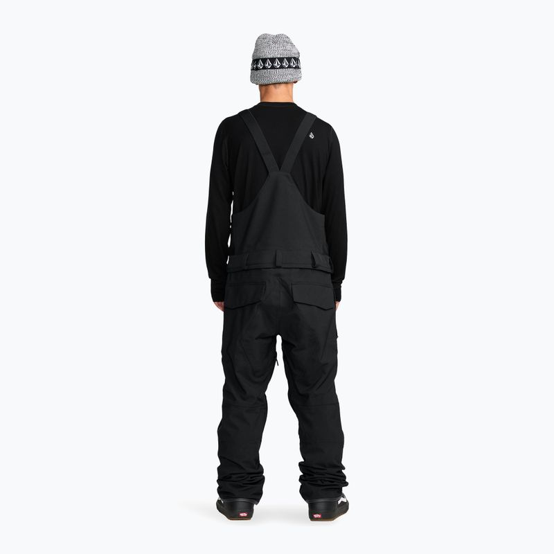 Spodnie snowboardowe męskie Volcom Roan Bib Overall black 3