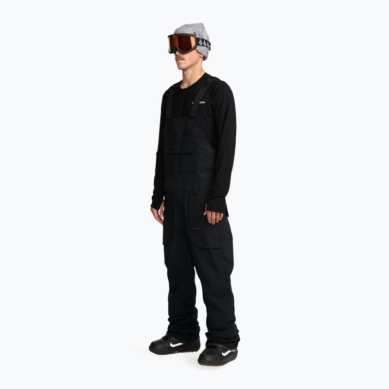 Spodnie snowboardowe męskie Volcom Roan Bib Overall black 5