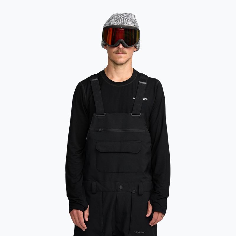Spodnie snowboardowe męskie Volcom Roan Bib Overall black 6