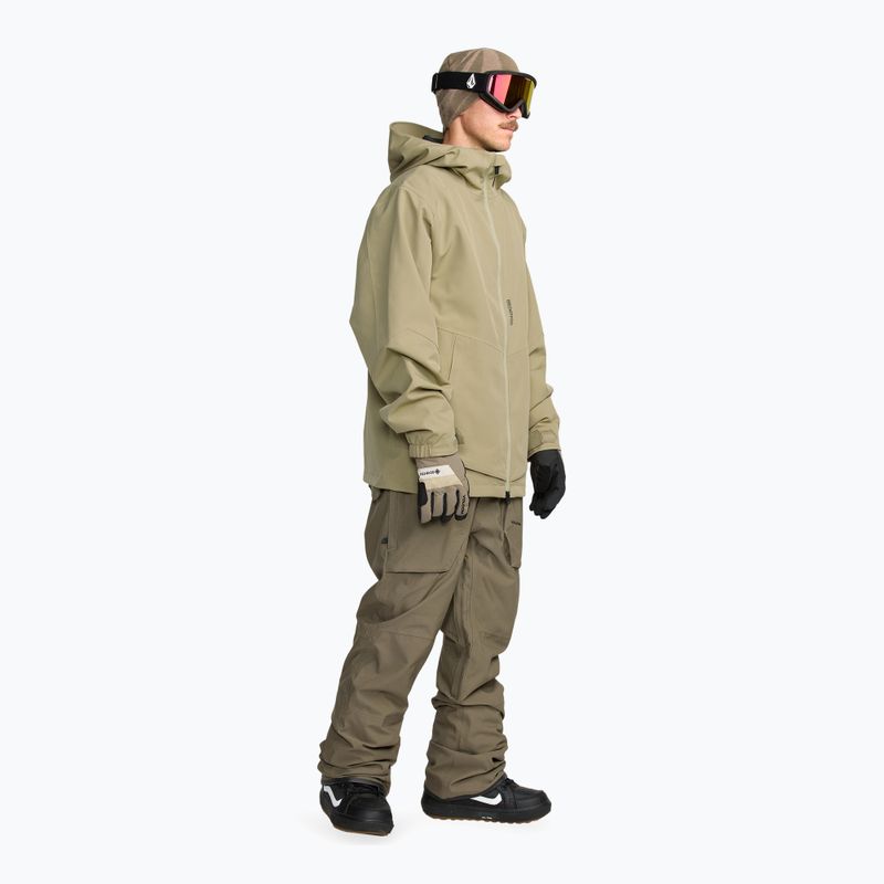 Spodnie snowboardowe męskie Volcom Roan Bib Overall military 2