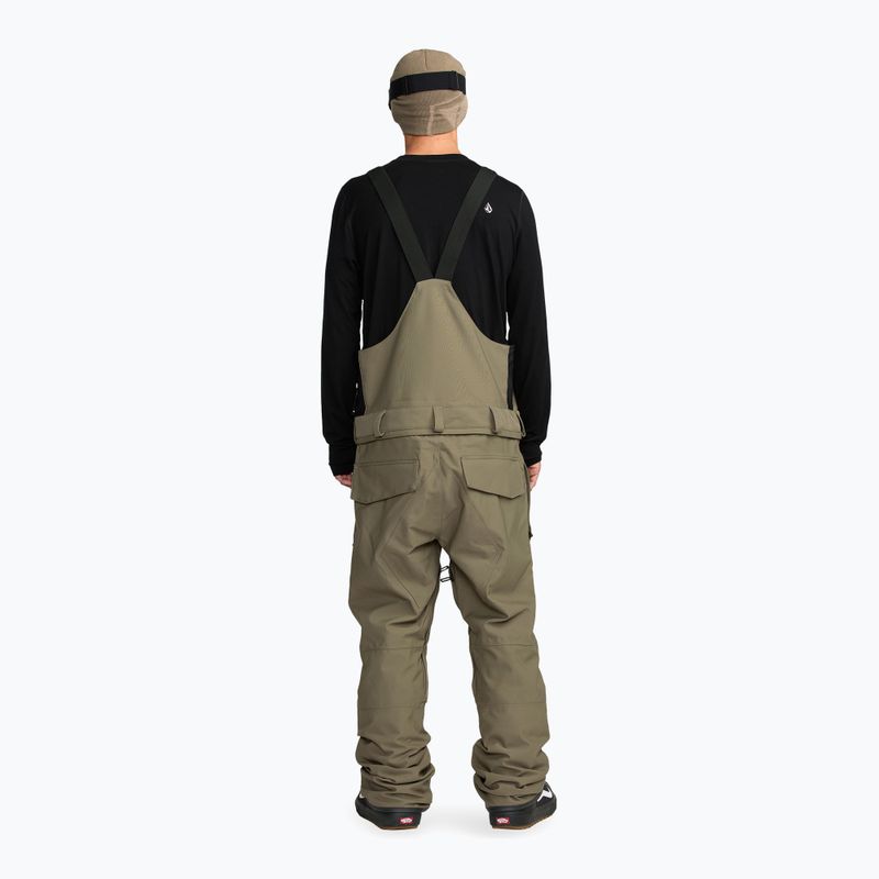 Spodnie snowboardowe męskie Volcom Roan Bib Overall military 3