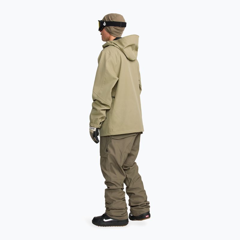 Spodnie snowboardowe męskie Volcom Roan Bib Overall military 4