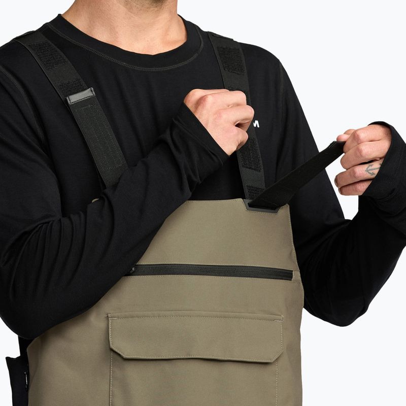 Spodnie snowboardowe męskie Volcom Roan Bib Overall military 7