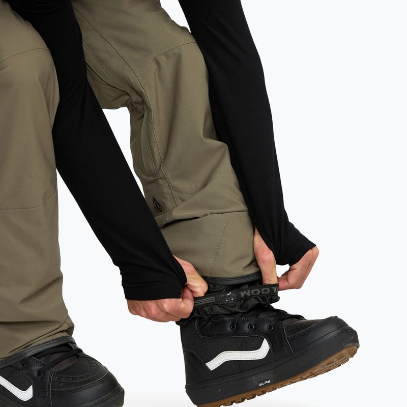 Spodnie snowboardowe męskie Volcom Roan Bib Overall military 10