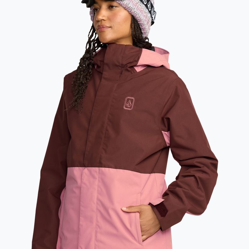 Kurtka narciarska damska Volcom Bolt Insulated oxblood 5