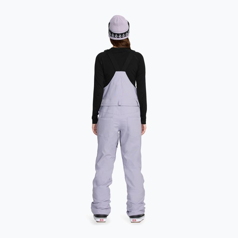 Spodnie narciarskie damskie Volcom Swift Bib Overall lavender aura 3