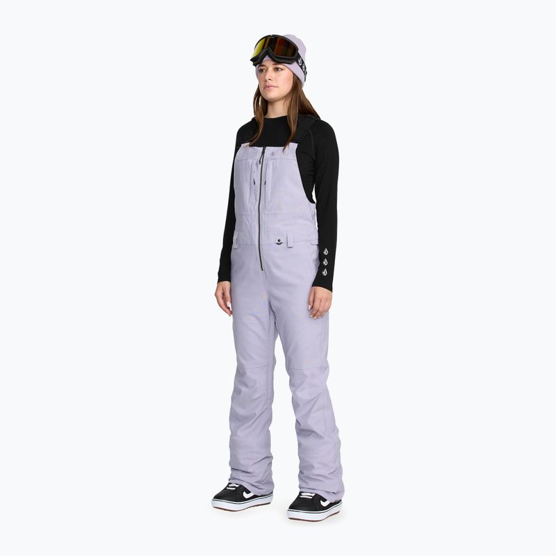Spodnie narciarskie damskie Volcom Swift Bib Overall lavender aura 5