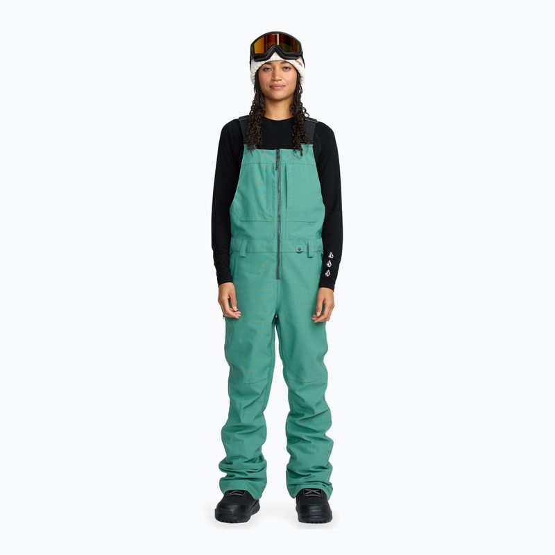 Spodnie narciarskie damskie Volcom Swift Bib Overall spruce green