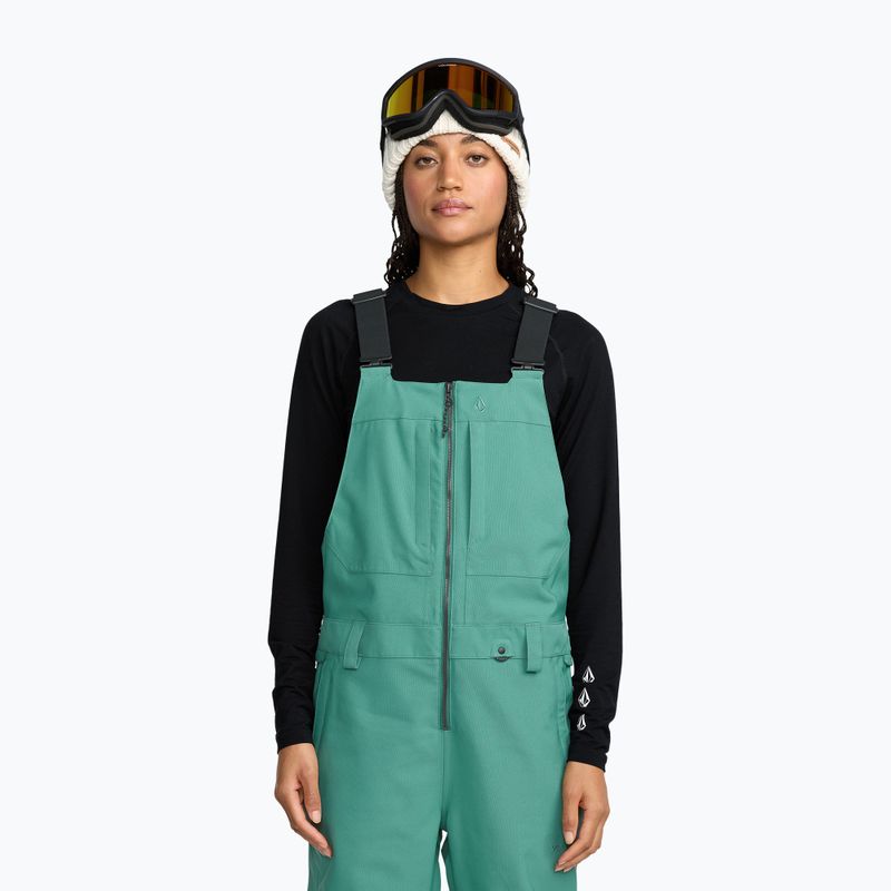 Spodnie narciarskie damskie Volcom Swift Bib Overall spruce green 6