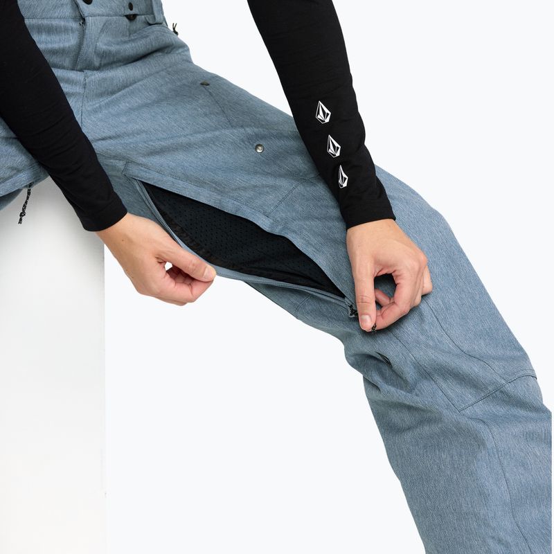 Spodnie snowboardowe damskie Volcom Pollock denim 5