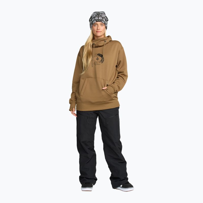 Bluza snowboardowa damska Volcom Riding Hydro P/O bronze 2