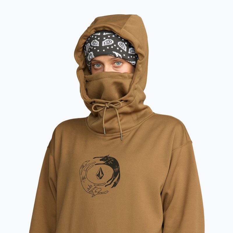 Bluza snowboardowa damska Volcom Riding Hydro P/O bronze 5