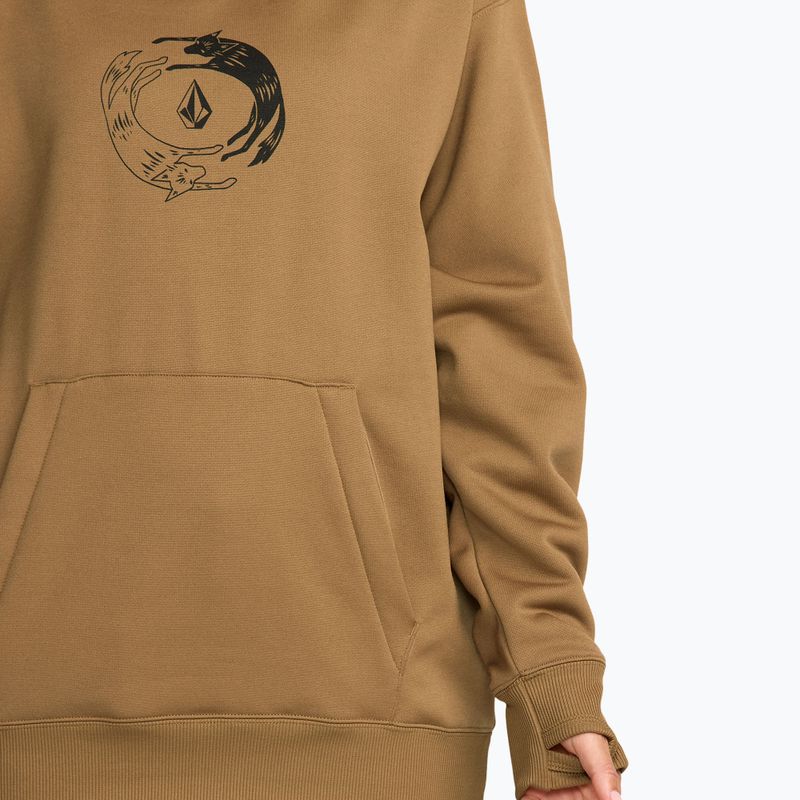 Bluza snowboardowa damska Volcom Riding Hydro P/O bronze 6