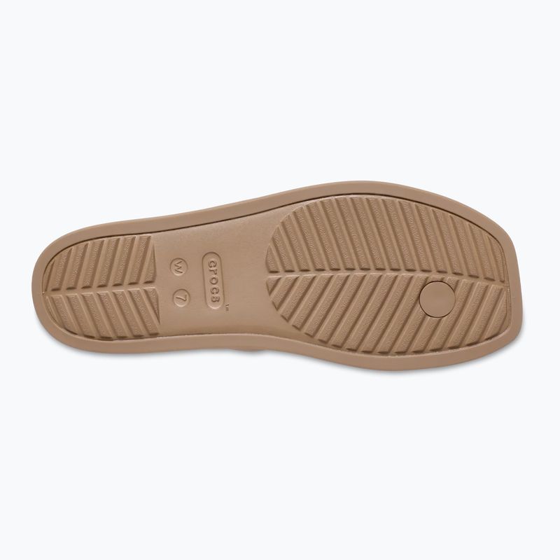 Klapki damskie Crocs Miami Toe Loop Sandal milk chocolate 10