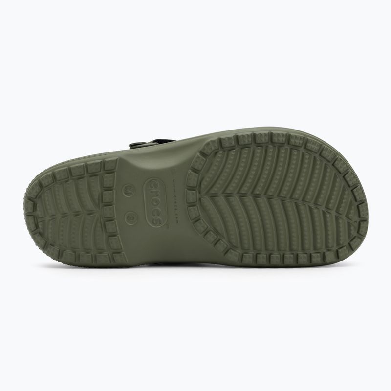 Klapki męskie Crocs Yukon Vista II LR Clog army green 5