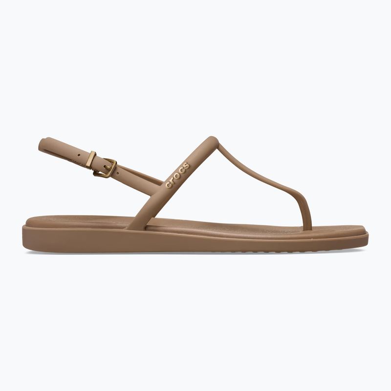 Sandały damskie Crocs Miami Thong Flip milk chocolate 2