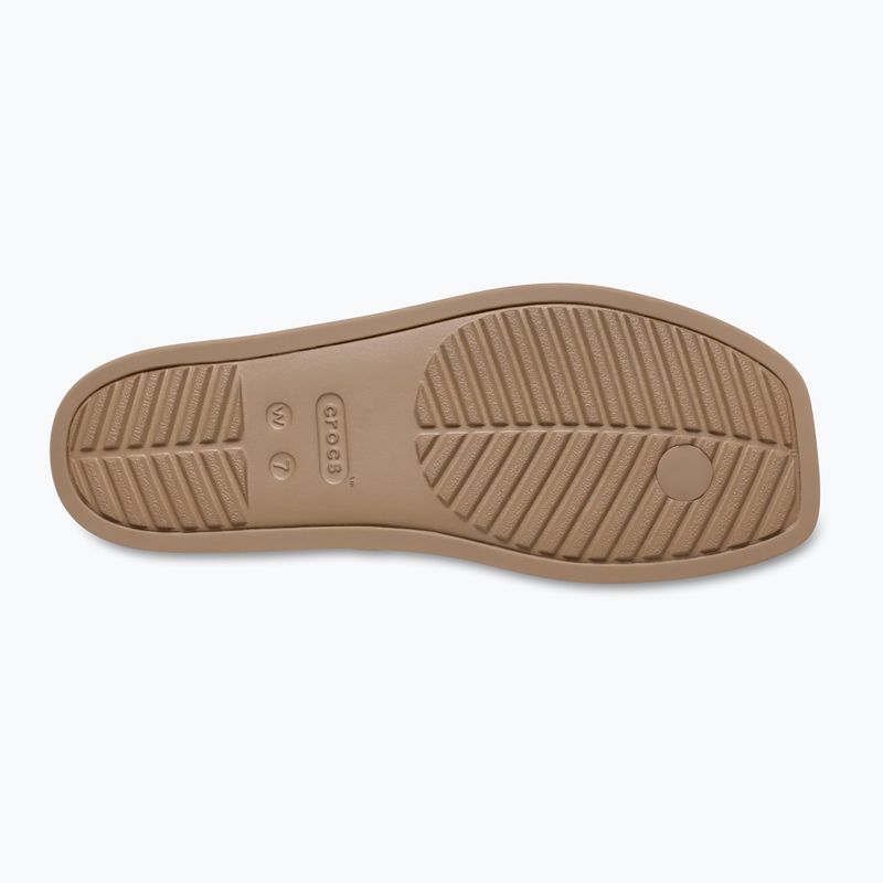 Sandały damskie Crocs Miami Thong Flip milk chocolate 3